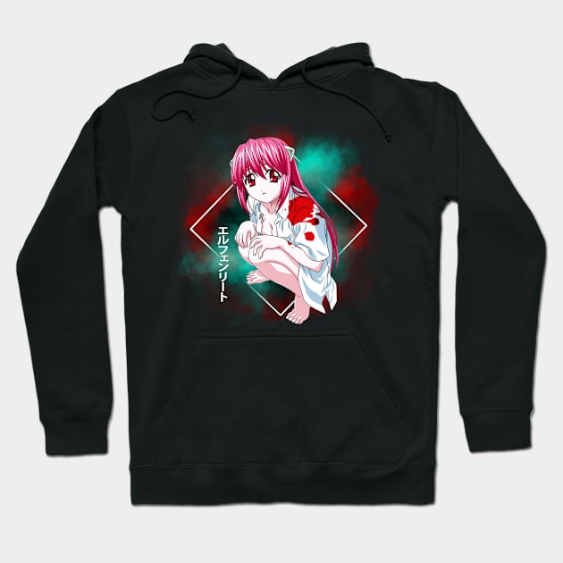 Innocence And Darkness Elfen Lied Manga's Visual Dichotomy Hoodie by Super Face